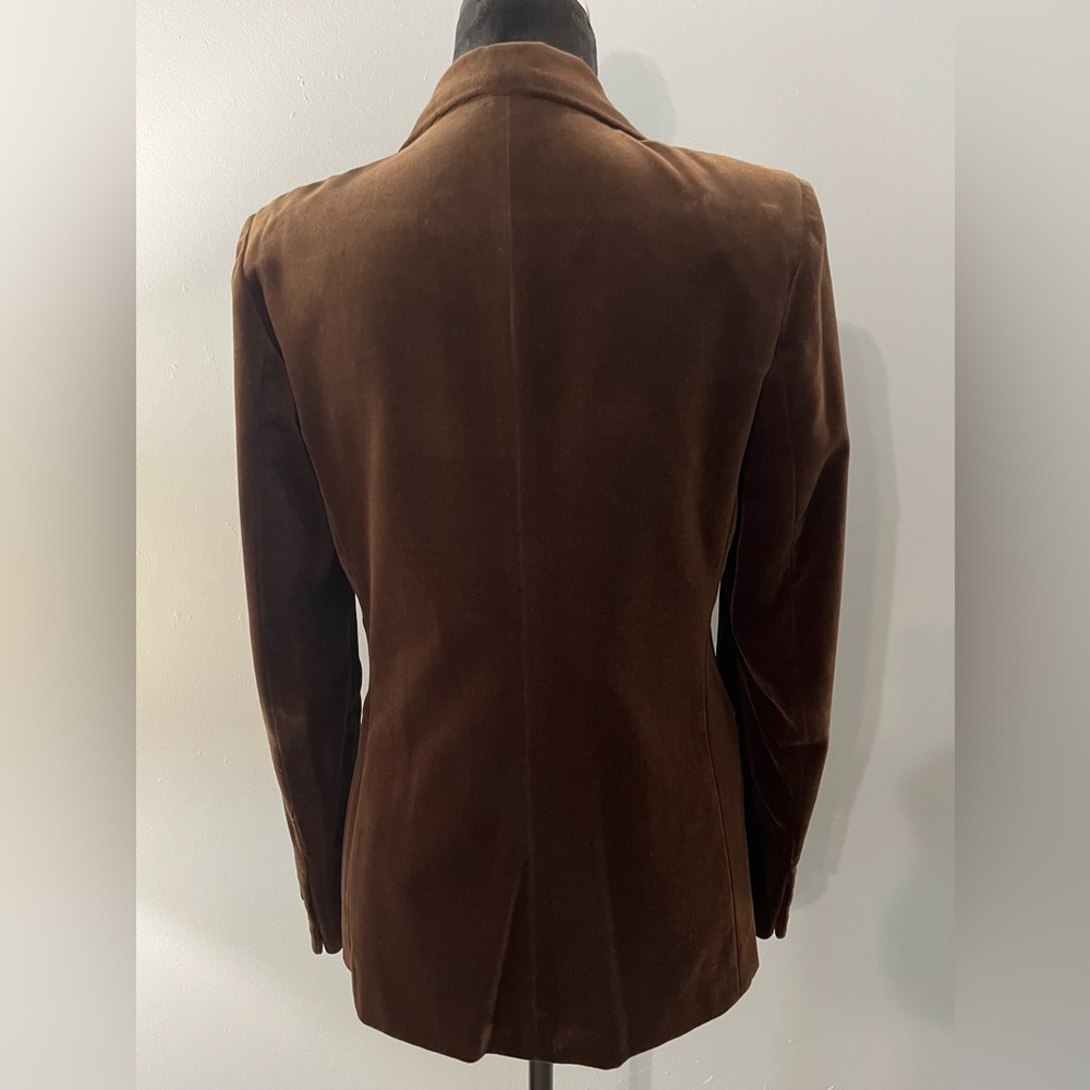 Vintage Velvet CASUAL CORNER Chocolate Brown Blazer - Picture 3 of 16